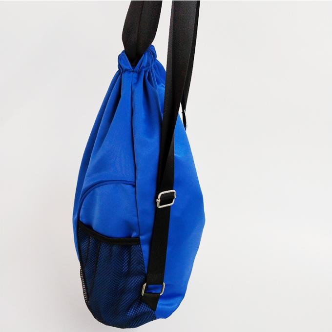 des Zugschnurtaschen-Rucksacks der Fabrik Polyester-Satineinkaufsnetze der reise der kundenspezifischen Farbbilligen Frauentaschen Einkaufszufällige