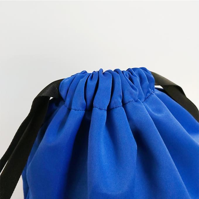 des Zugschnurtaschen-Rucksacks der Fabrik Polyester-Satineinkaufsnetze der reise der kundenspezifischen Farbbilligen Frauentaschen Einkaufszufällige
