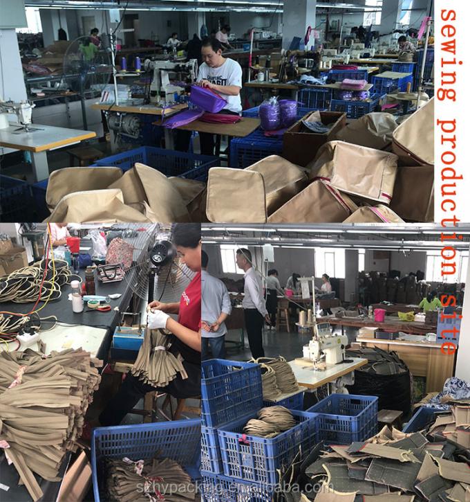 des Zugschnurtaschen-Rucksacks der Fabrik Polyester-Satineinkaufsnetze der reise der kundenspezifischen Farbbilligen Frauentaschen Einkaufszufällige