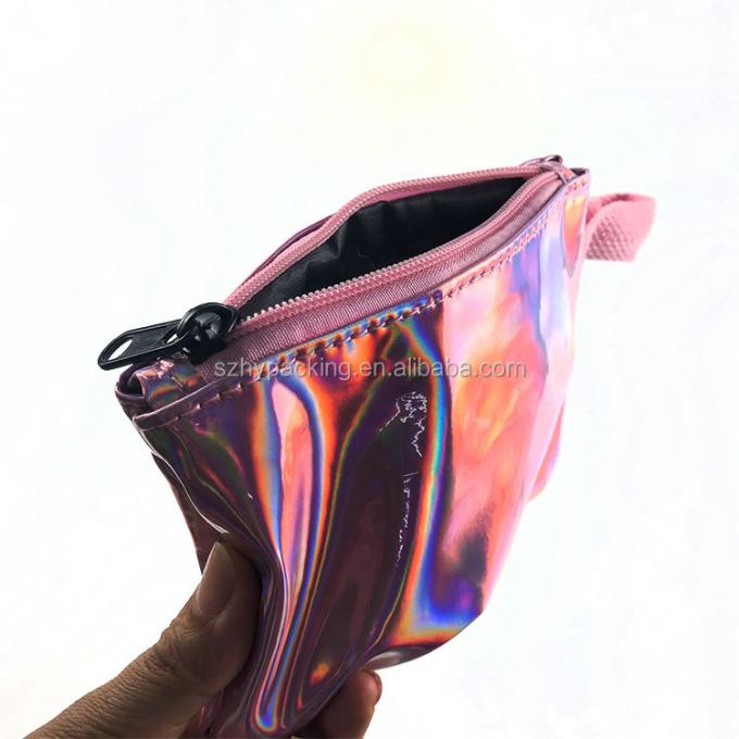 kundenspezifisches Modegroßhandelshologramm ganz eigenhändig geschriebe PU-Kosmetiktasche