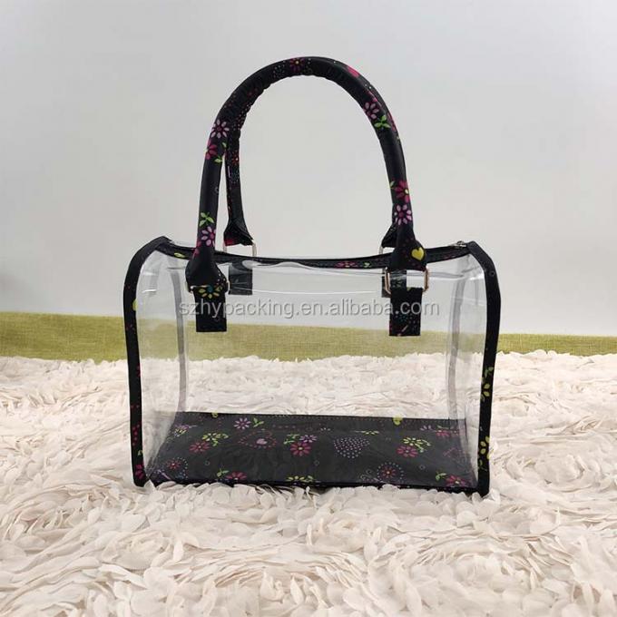 Süßigkeit der Außenhandel-besseren Qualität - Farbe-Tote Cosmetic Clear Transparent Zipper PVC-Tasche