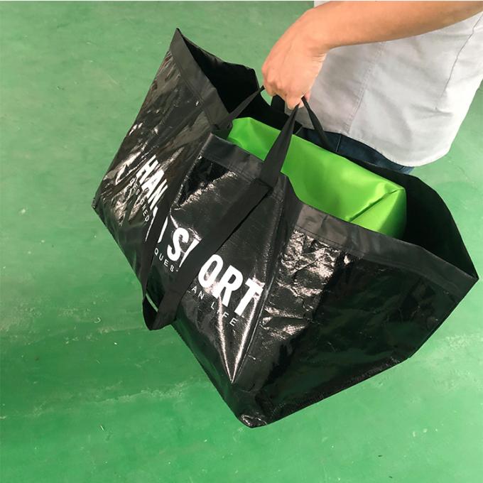 Hohe Qualität bereitete lamellierten wasserdichtes Wäscherei-Speicher Carry Moving Bag Tasche pp. Polypropylen gesponnenen auf