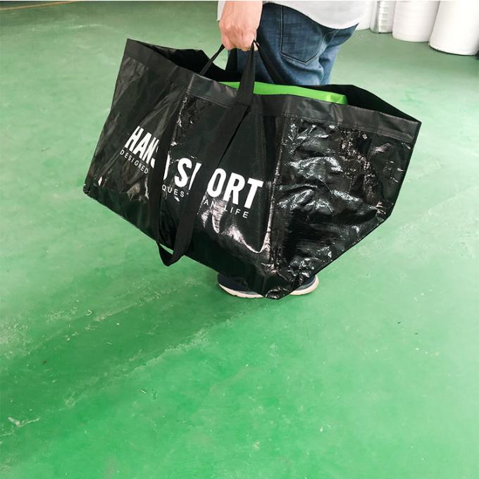 Hohe Qualität bereitete lamellierten wasserdichtes Wäscherei-Speicher Carry Moving Bag Tasche pp. Polypropylen gesponnenen auf