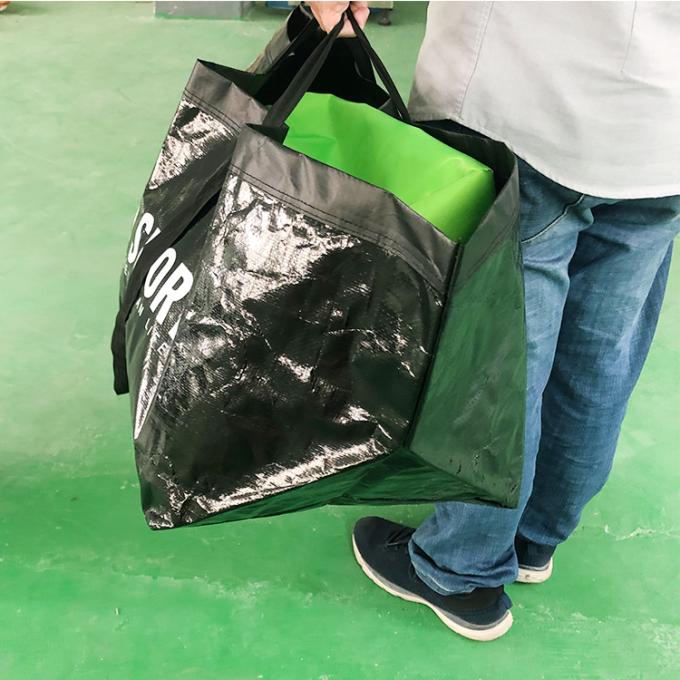 Hohe Qualität bereitete lamellierten wasserdichtes Wäscherei-Speicher Carry Moving Bag Tasche pp. Polypropylen gesponnenen auf